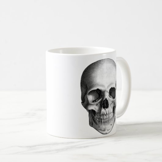 Mok van humaan schedelkoffie (Voorkant rechts)