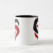 Mok van ingesneden harten (Center)