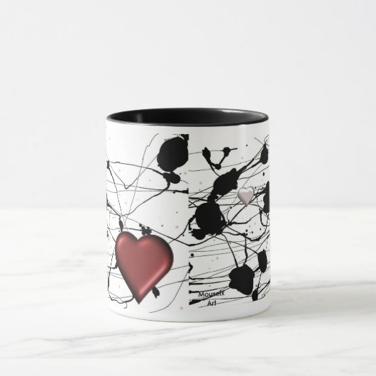 Mok van inkt en hart (Midden)