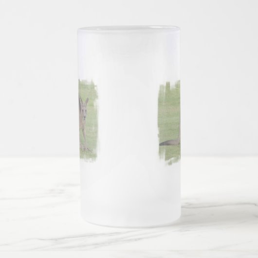 Mok van kangaroo Frosted Beer (Center)