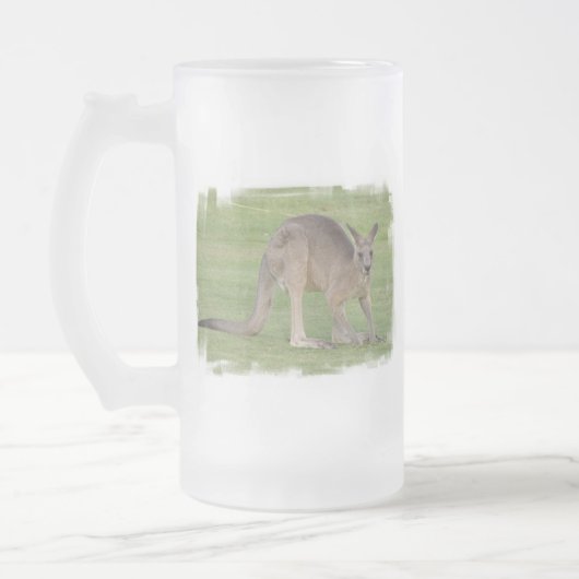 Mok van kangaroo Frosted Beer (Links)