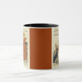 Mok van katten en meisjes (Franse koffie) (Midden)