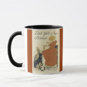 Mok van katten en meisjes (Franse koffie) (Links)