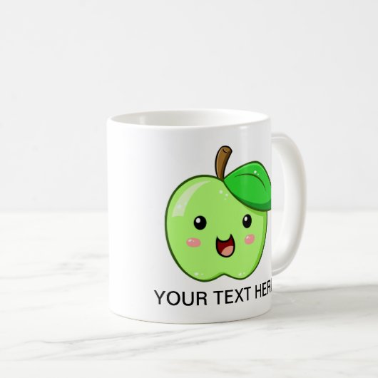 Mok van Kawaii Fruit Green Apple (Voorkant rechts)