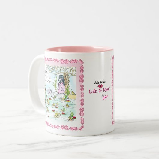 Mok van kikkers (Voorkant links)