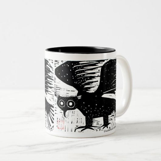 Mok van kippen (Voorkant rechts)