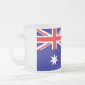 Mok van klein glas, bevroren, met Australische vla (Links)
