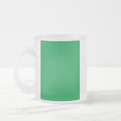 Mok van klein glas, bevroren, met Ierse vlag (Links)