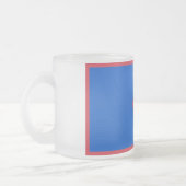 Mok van klein glas, bevroren, met vlag van Guam (Links)