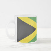 Mok van klein glas, bevroren, met vlag van Jamaica (Links)