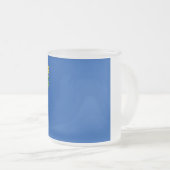 Mok van klein glas, bevroren, met vlag van Nevada (Voorkant rechts)