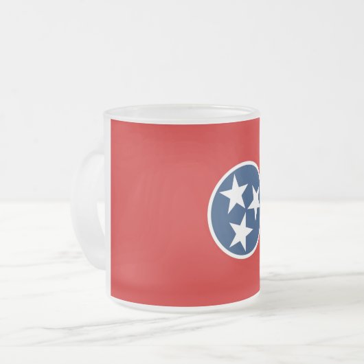 Mok van klein glas, gevriesdroogd (Voorkant links)