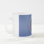 Mok van klein glas, gevriesdroogd, met vlag Utah,  (Links)