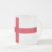 Mok van klein glas met vlag van Engeland, VK, bevr (Voorkant rechts)