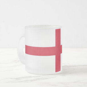 Mok van klein glas met vlag van Engeland, VK, bevr