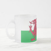 Mok van klein glas met vlag van Wales, VK (Links)