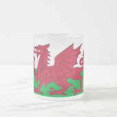 Mok van klein glas met vlag van Wales, VK (Center)