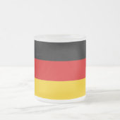 Mok van klein glas, voorgekookt, met Duitse vlag (Center)