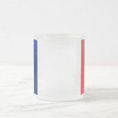 Mok van klein glas, voorgekookt, met Franse vlag (Center)