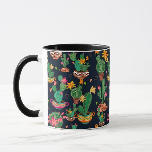 Mok van kleurrijke Cactus Garden (Links)