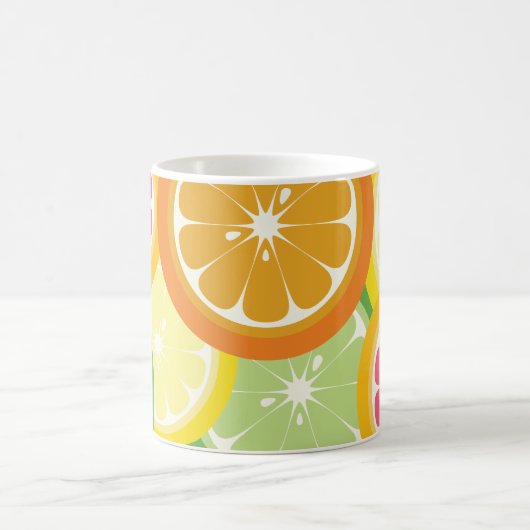 Mok van kleurrijke citrusvruchten (Center)