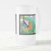 Mok van kleurrijke papegaai  van voorkant (Voorkant rechts)