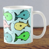 Mok van kleurrijke vis