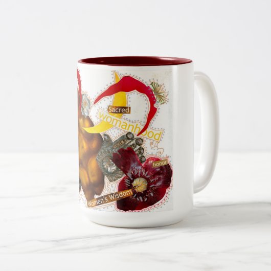 Mok van koffie bij vrouwen (Voorkant rechts)