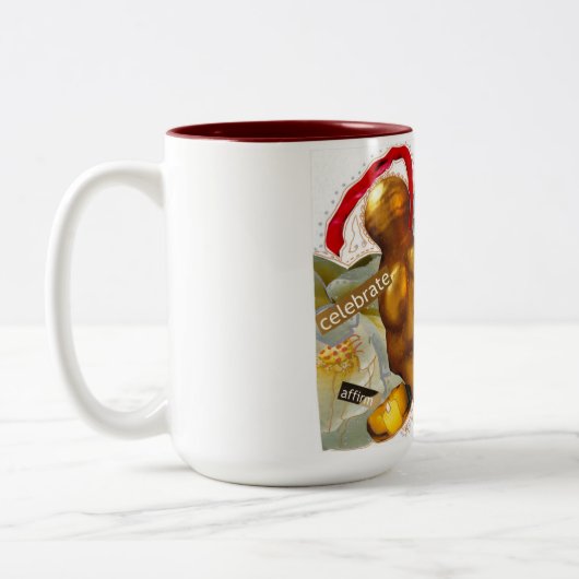 Mok van koffie bij vrouwen (Links)