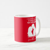 mok van koffie "CHERISH MOMENTEN..." (Voorkant rechts)