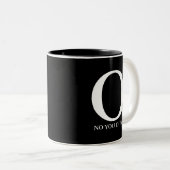 Mok van koffie met dubbele persoonlijkheid (Voorkant rechts)