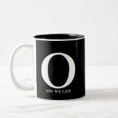 Mok van koffie met dubbele persoonlijkheid (Links)