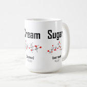 Mok van koffie, room en suikermocule (Voorkant rechts)