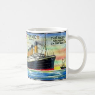 mok van koffie - titanic en zusterschip olympisch