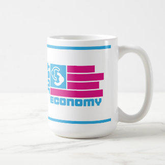 Mok van koffie uit de economie