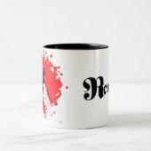 Mok van koffie voor het ontwerpen van renvelvliege (Center)