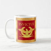 Mok van koffie voor Invictus met gouden rand (Links)