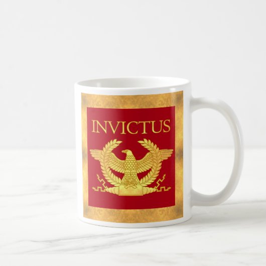 Mok van koffie voor Invictus met gouden rand (Rechts)
