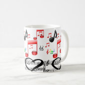 Mok van koffie voor muzikanten (Voorkant rechts)