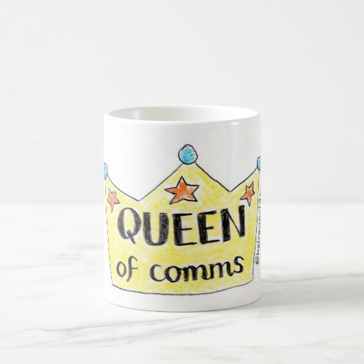 Mok van koningin van comms (Center)