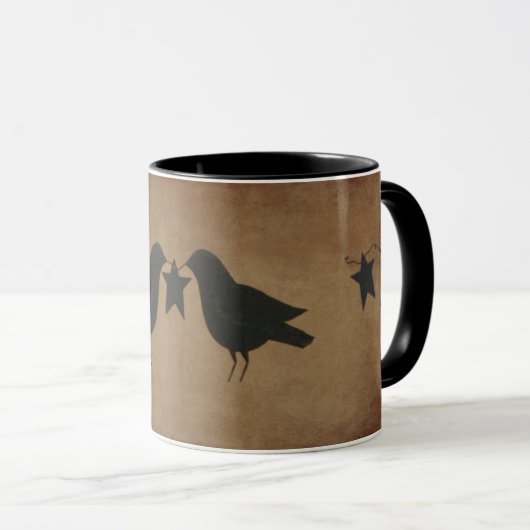 Mok van kraaien en sterren (Voorkant rechts)