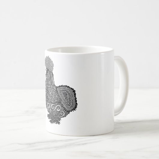 Mok van kuikens van Silkie (Voorkant rechts)