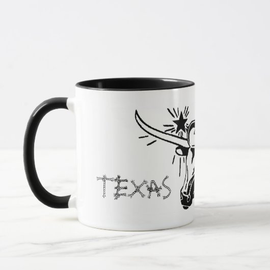 Mok van Laredo Texas Longhorn-keramiek (Links)