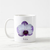 Mok van lavendel en witte orchidee koffie (Links)