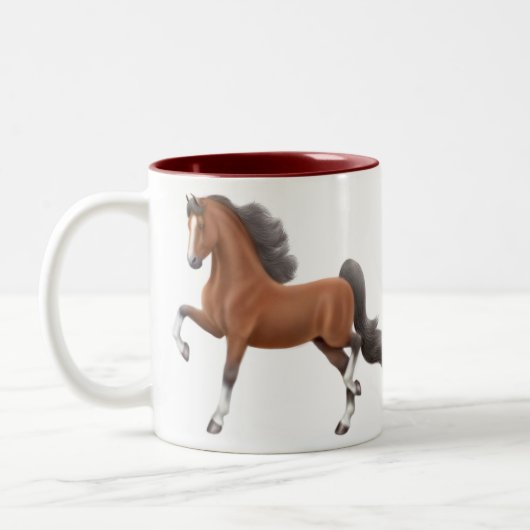Mok van lebred Walking Horse (Links)