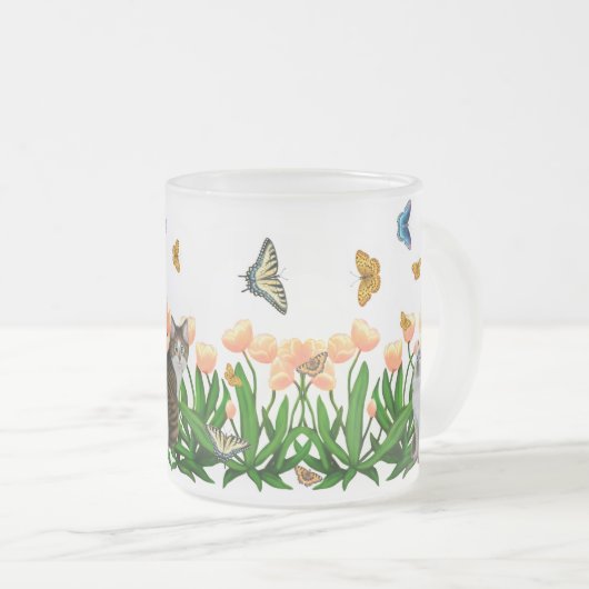 Mok van lentesvlinder Tuinkatten (Voorkant rechts)