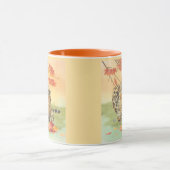 Mok van leopard art koffie (Midden)