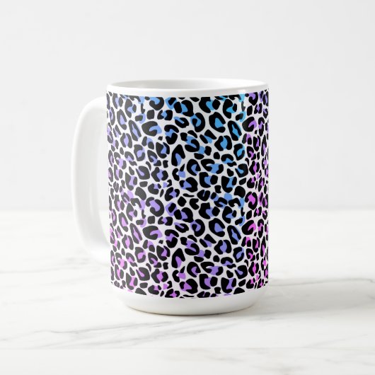 Mok van leopard Print Coffee (Voorkant links)