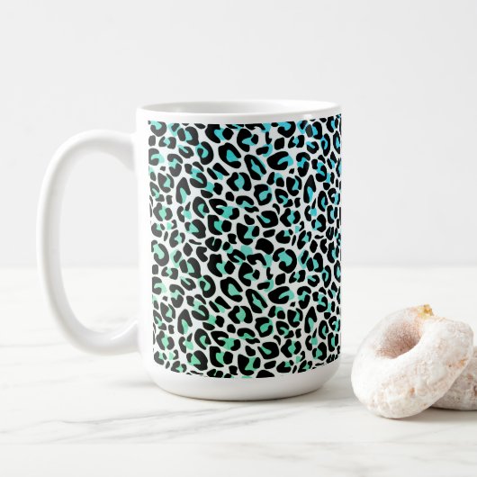 Mok van leopard Print Coffee (Met donut)