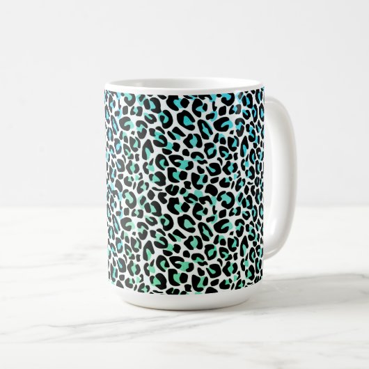 Mok van leopard Print Coffee (Voorkant rechts)